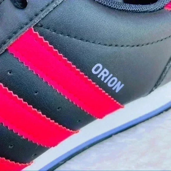 ADIDAS Retro Orion 2 “Tetro Style” Red/Black 90’s Training Sneakers Size 4.5 - Picture 3 of 8